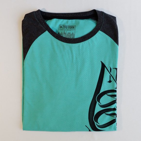 Zoo York Mens T Shirt Long Sleeves Size M Raglan - Picture 4 of 7